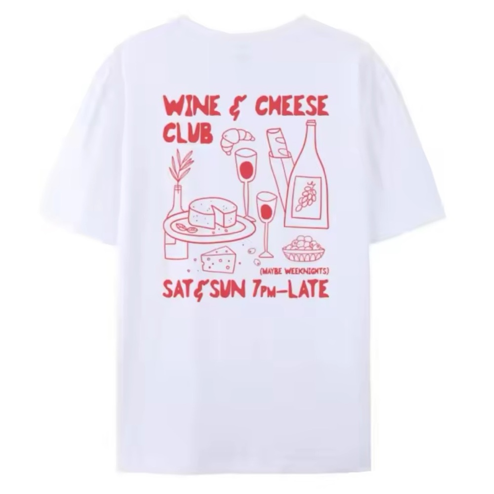 🍷🧀 Wine & Cheese Club Tee🍷🧀